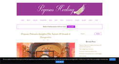 Desktop Screenshot of pegasus-animal-healing.com
